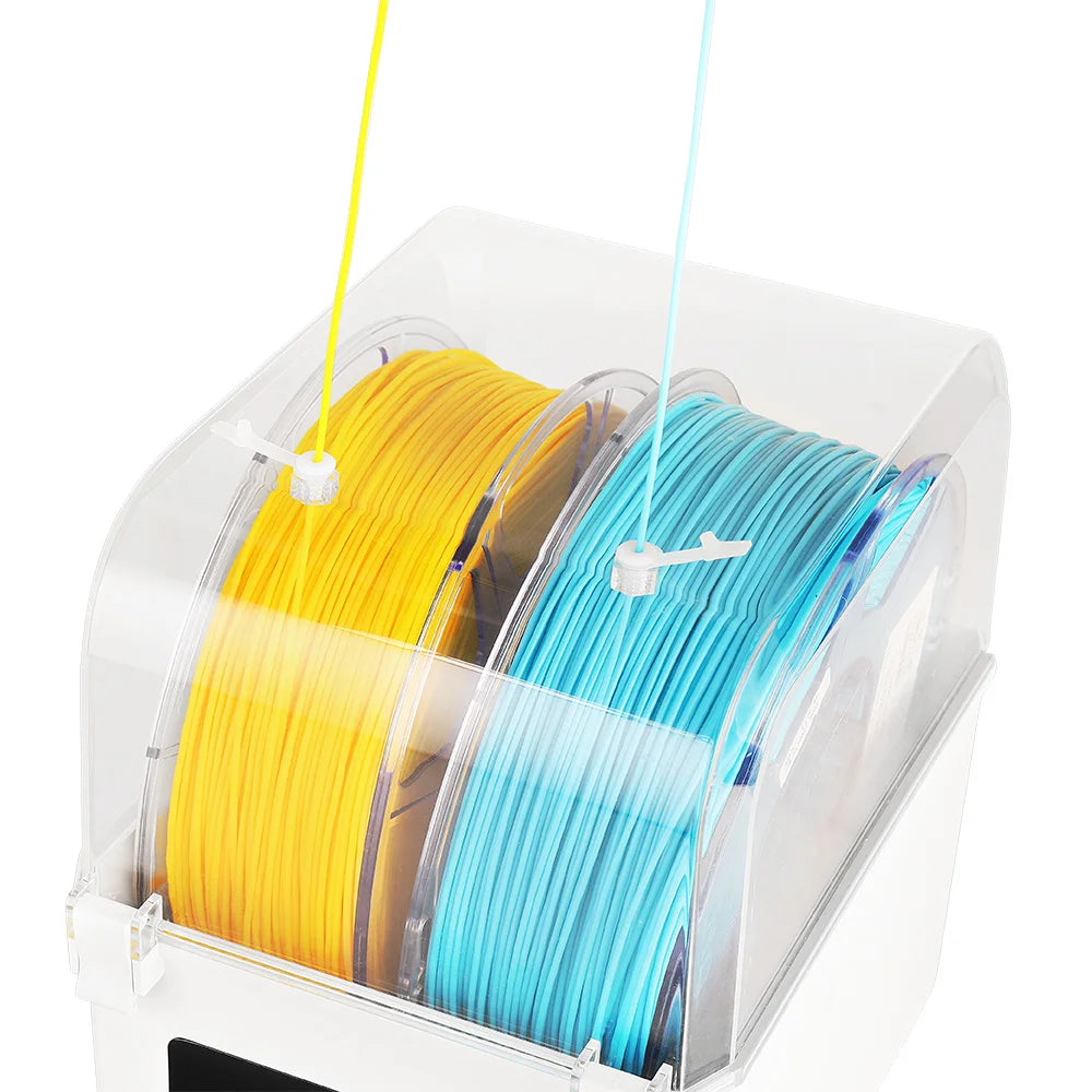 Sovol 2 Rolls Filament Dehydrator Spool Holder Filaments Dry Box for 1.75mm, 2.85mm ABS PLA PETG TPU FDM Material 3D Printer