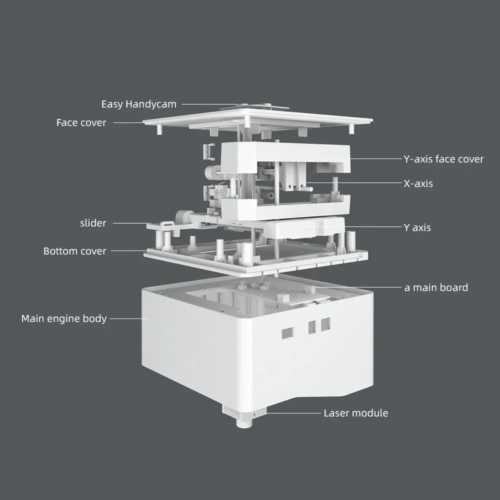 DAJA Laser Engraver CNC DIY DJ6 Laser Engraving Machine 3000mw Fast Mini Logo Mark Printer Cutter Woodworking Wood Plastic