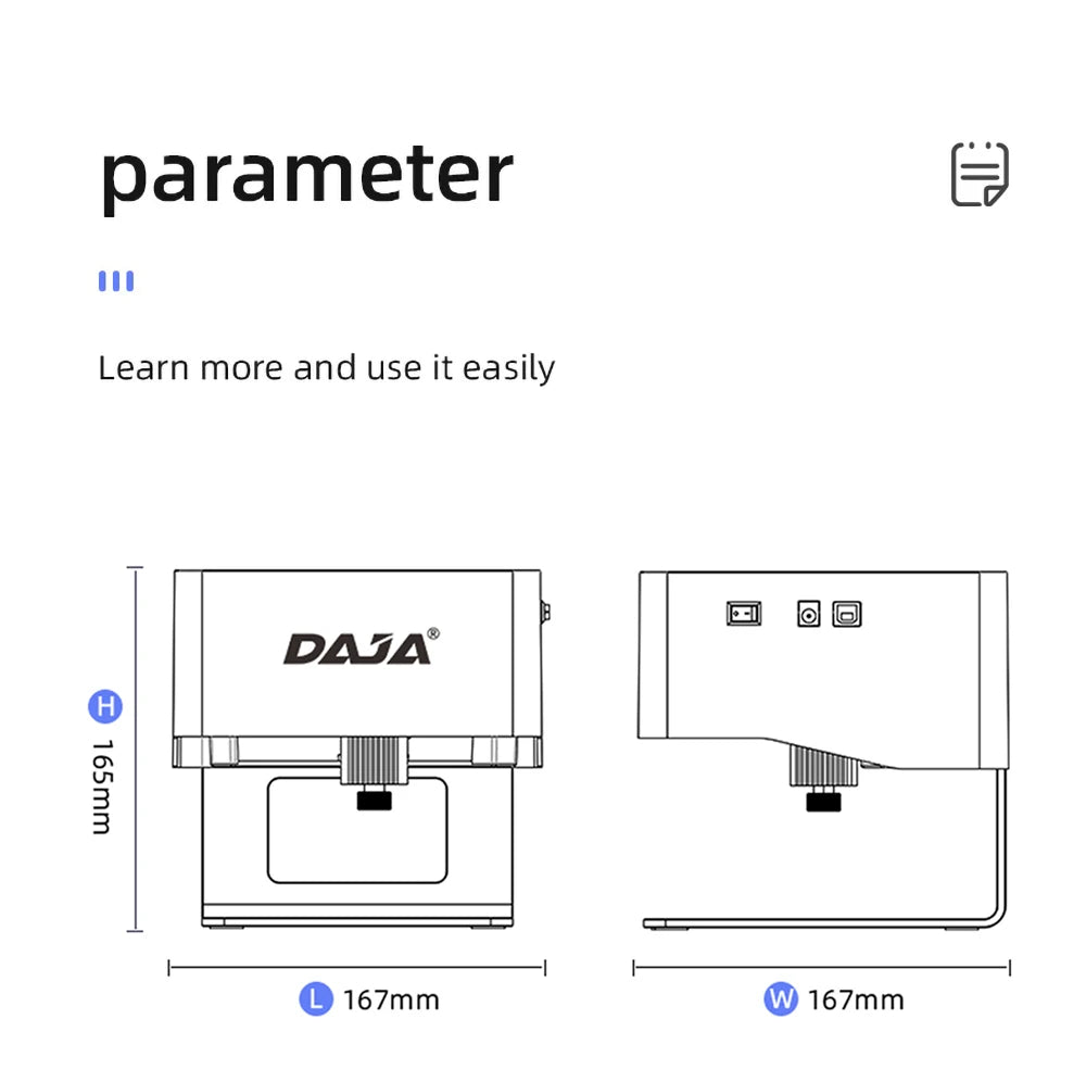 DAJA Laser Engraver CNC DIY DJ6 Laser Engraving Machine 3000mw Fast Mini Logo Mark Printer Cutter Woodworking Wood Plastic