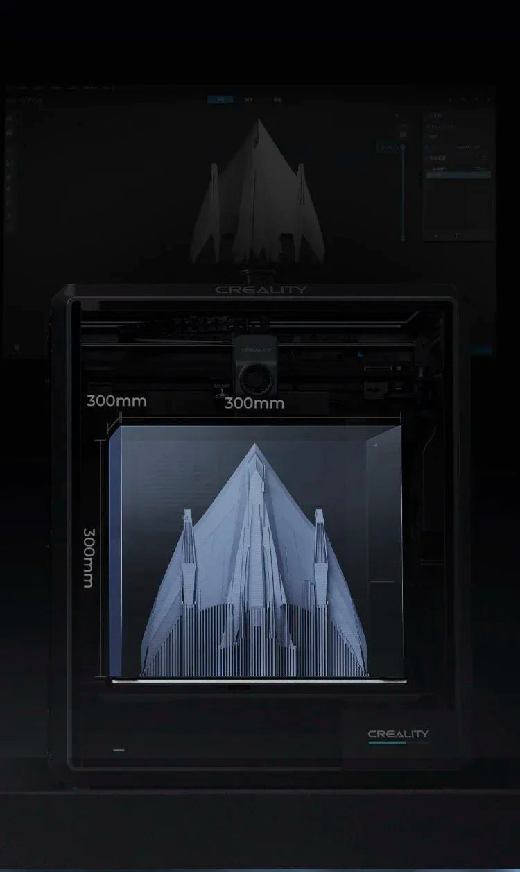 CREALITY NEW K1 /K1 MAX Speedy 3D Printer Print Speed 600mm/s Print Volume 220*220*250mm / 300*300*300mm