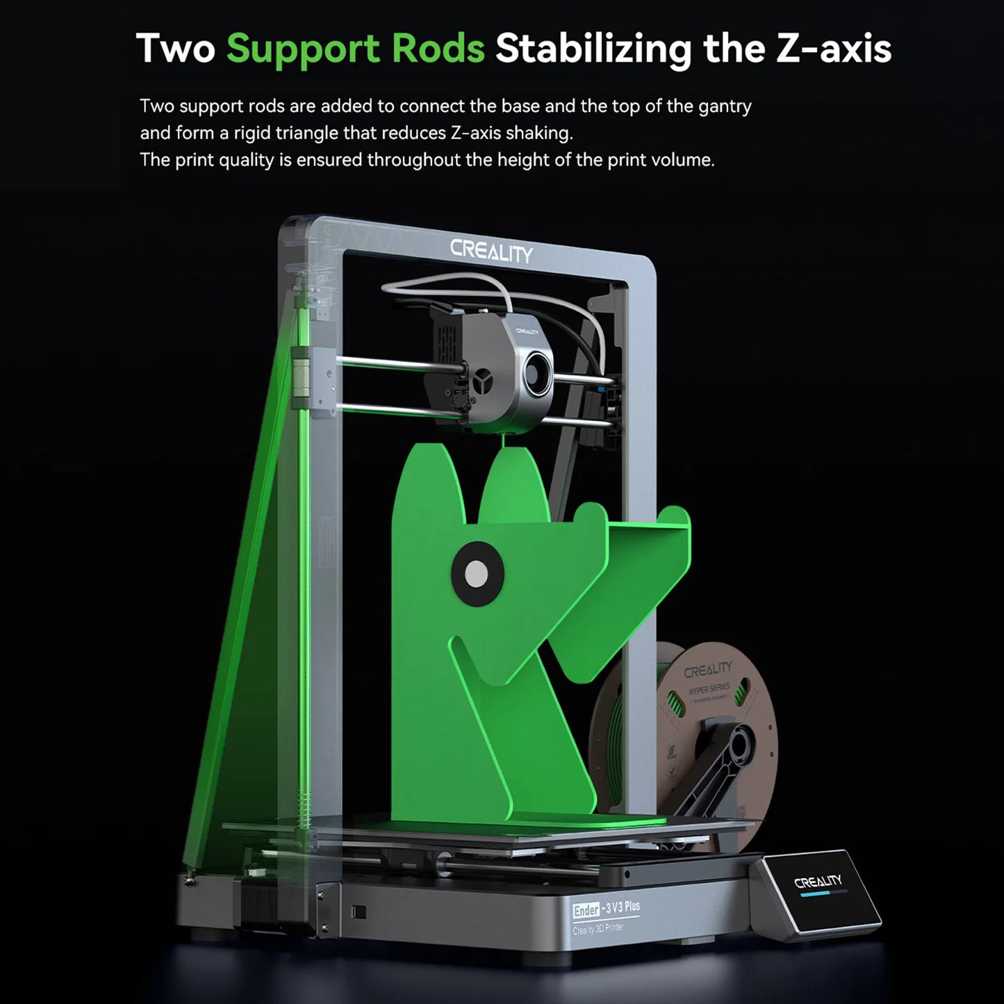 Creality Ender-3 V3 Plus 3D Printer Core-XZ Structure with 600mm/s High-Speed Support Auto Leveling 4.3