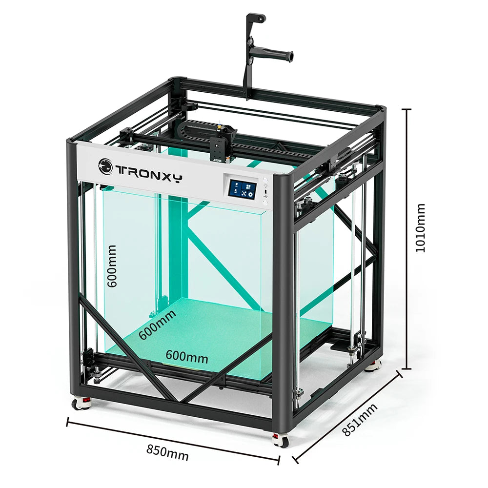 Tronxy VEHO 600 PRO V2 FDM 3D Printer Dual-axis guide Rail direct drive 3d Printer klipper firmware 600*600*600mm With Encloser